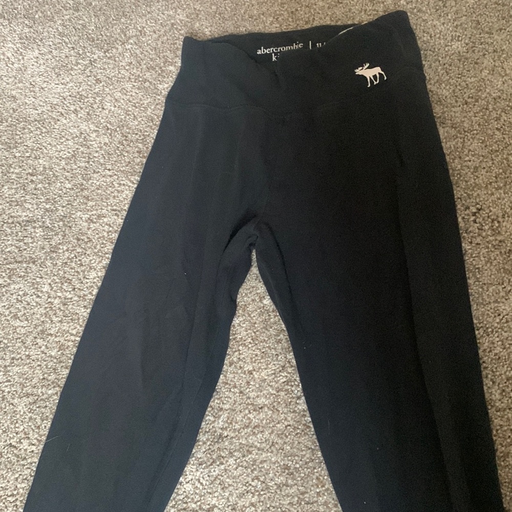 abercrombie and fitch black leggings